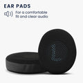 kwmobile Ear Pads for Jabra Evolve2 65 / 65MS / Evolve2 40 / 40UC / Elite 45h Ear Cushions - Replacement Earpads - Headphone Spare Parts - Headphone Replacement Pads with Cooling Effect