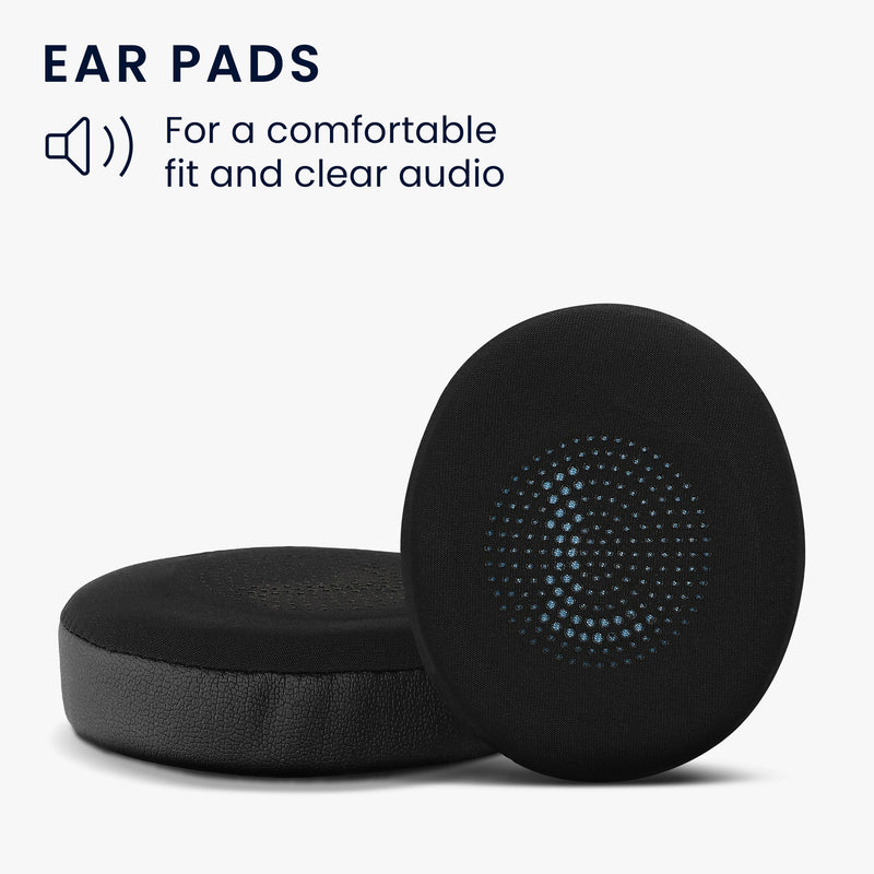 kwmobile Ear Pads for Jabra Evolve2 65 / 65MS / Evolve2 40 / 40UC / Elite 45h Ear Cushions - Replacement Earpads - Headphone Spare Parts - Headphone Replacement Pads with Cooling Effect