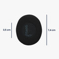 kwmobile Ear Pads for Jabra Evolve2 65 / 65MS / Evolve2 40 / 40UC / Elite 45h Ear Cushions - Replacement Earpads - Headphone Spare Parts - Headphone Replacement Pads with Cooling Effect