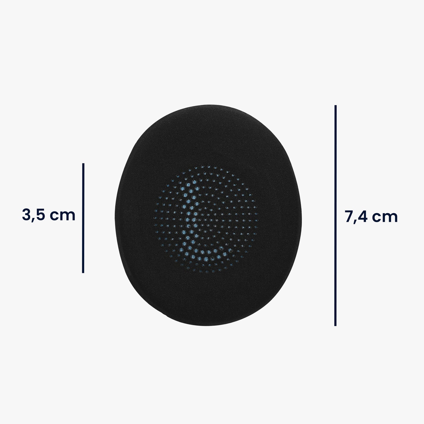 kwmobile Ear Pads for Jabra Evolve2 65 / 65MS / Evolve2 40 / 40UC / Elite 45h Ear Cushions - Replacement Earpads - Headphone Spare Parts - Headphone Replacement Pads with Cooling Effect