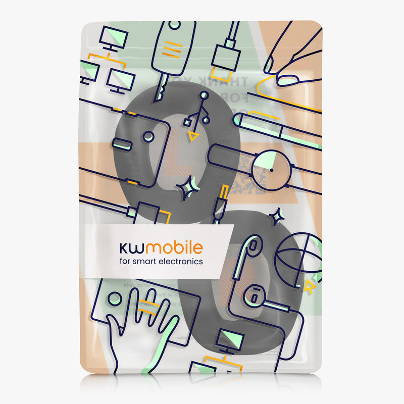 kwmobile Ear Pads for JBL Quantum 300 / Quantum 200 Earpads Replacement Headphone Spare Parts with Cooling Effect