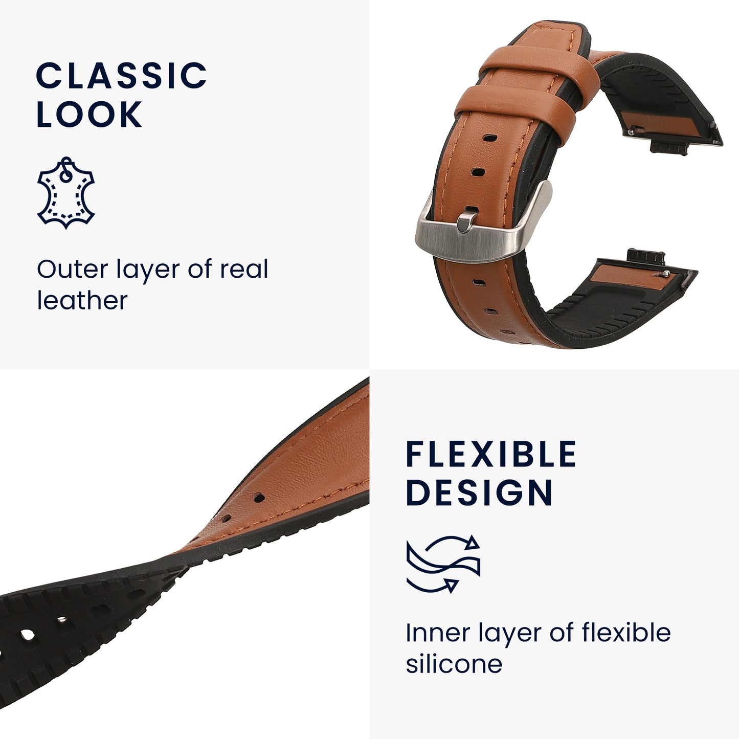 kwmobile Watch Strap for Huawei Watch Fit 3 / Fit 4 Strap Replacement Band for Fitness Tracker with Watch Clasp Smartwatch