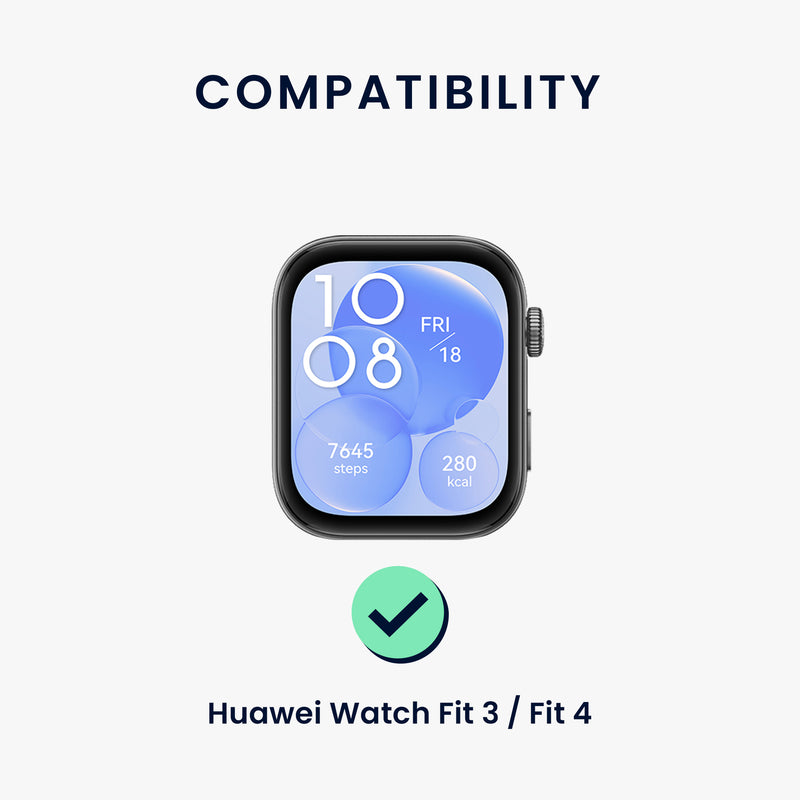 kwmobile Watch Strap for Huawei Watch Fit 3 / Fit 4 Strap Replacement Band for Fitness Tracker with Watch Clasp Smartwatch