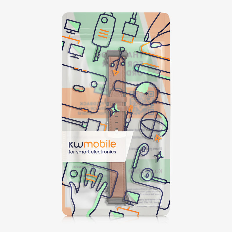 kwmobile Watch Strap for Xiaomi Redmi Watch 3 Active / Redmi Watch 3 Lite Strap - Replacement Strap for Fitness Tracker with Watch Clasp - Smartwatch Replacement Strap