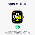 kwmobile Watch Strap for Xiaomi Redmi Watch 5 & 4 / Smart Band 8 Pro / Smart Band 9 Pro - Fitness Tracker Replacement Wristband with Clasp - Smartwatch Replacement Strap