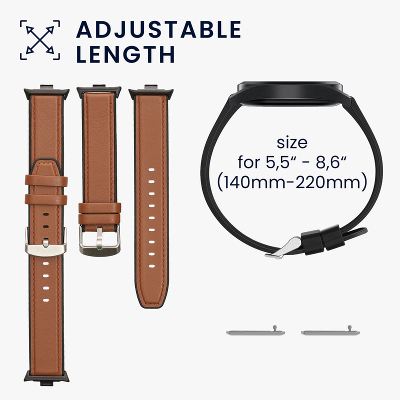 kwmobile Watch Strap for Xiaomi Redmi Watch 5 & 4 / Smart Band 8 Pro / Smart Band 9 Pro - Fitness Tracker Replacement Wristband with Clasp - Smartwatch Replacement Strap