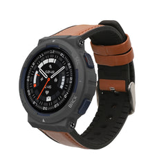 Leather Fitness Tracker Replacement Watch Strap for Amazfit Active Edge (A2212) / Active Edge (A2213)