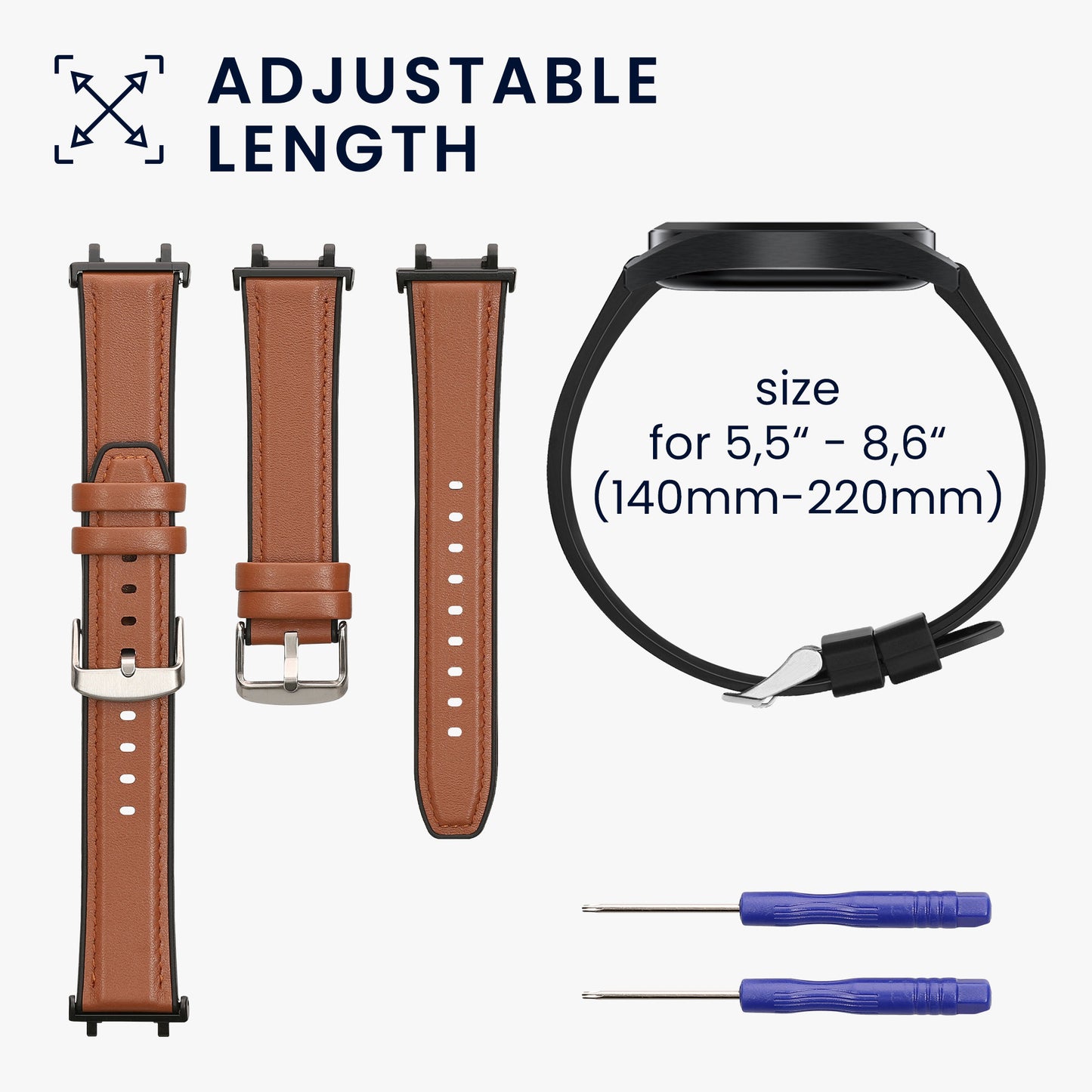 kwmobile Replacement Strap Compatible with Amazfit Active Edge (A2212) / Active Edge (A2213) Strap - Fitness Tracker Sports Band with Watch Clasp
