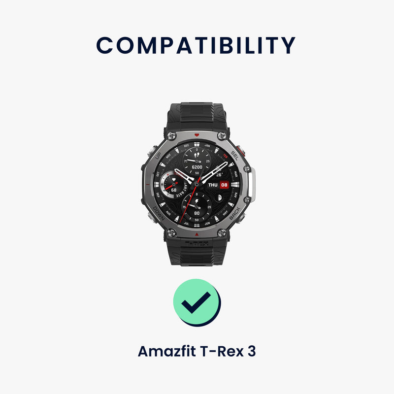 kwmobile Watch Strap for Amazfit T-Rex 3 - Replacement Band for Fitness Tracker with Watch Clasp - Smartwatch Replacement Strap