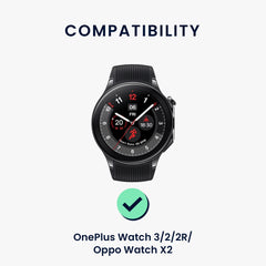 kwmobile Uhrenarmband für OnePlus Watch 3 / 2 / 2R / Oppo Watch X2 Armband Ersatzarmband für Fitnesstracker