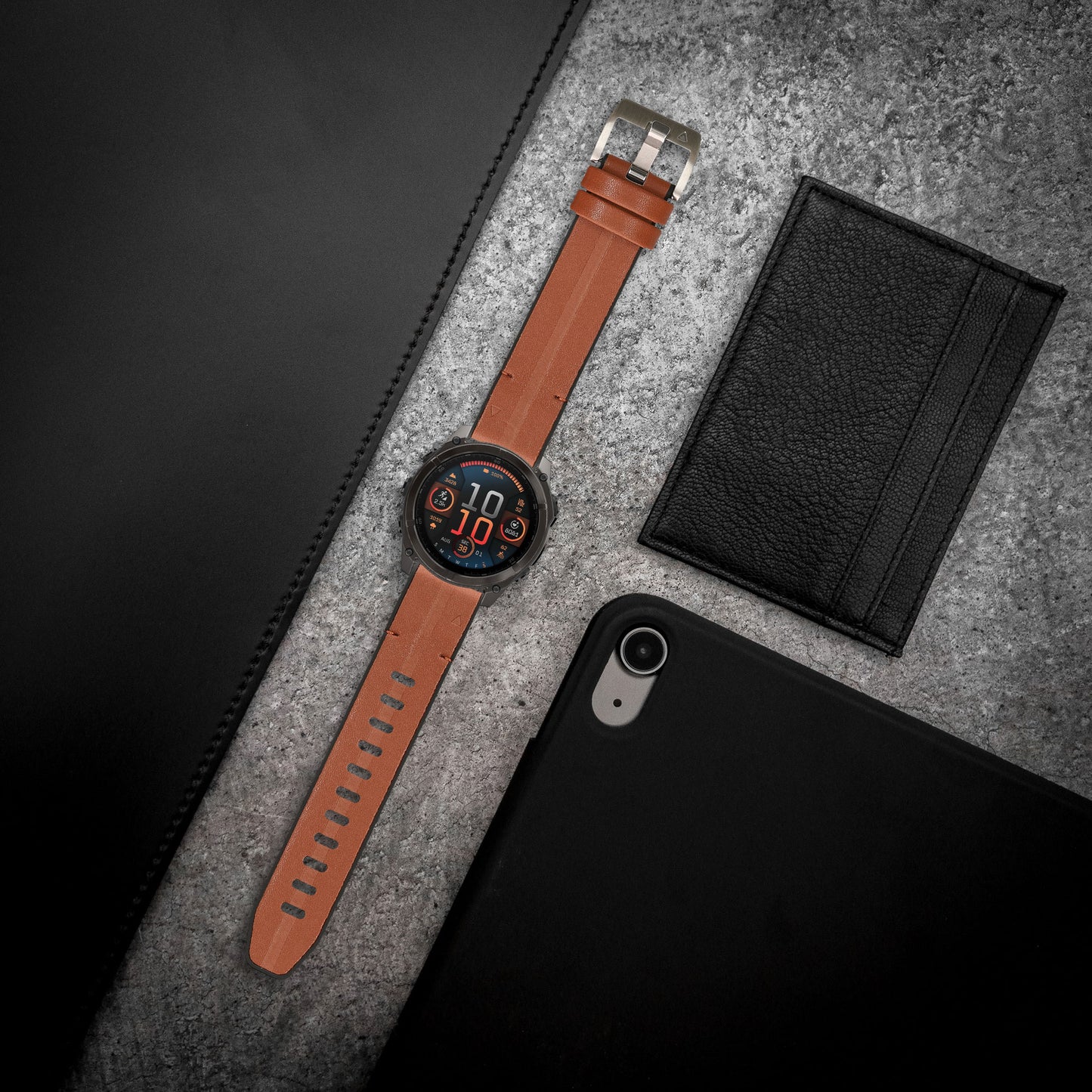 kwmobile Watch Strap for Garmin 22mm Fenix 8 47mm / Tactix 8 47mm / Instinct 45mm / Epix Strap - Replacement Strap for Fitness Tracker with Watch Clasp - Smartwatch Replacement Strap