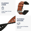 kwmobile Watch Strap for Garmin 22mm Fenix 8 47mm / Tactix 8 47mm / Instinct 45mm / Epix Strap - Replacement Strap for Fitness Tracker with Watch Clasp - Smartwatch Replacement Strap