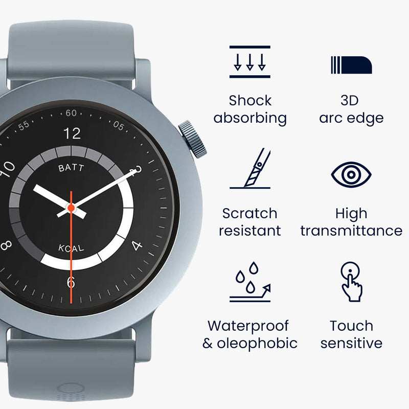 kwmobile Screen Protector compatible with CMF Watch 3 Pro Film Protective Film for Fitness Tracker robust Screen Protection