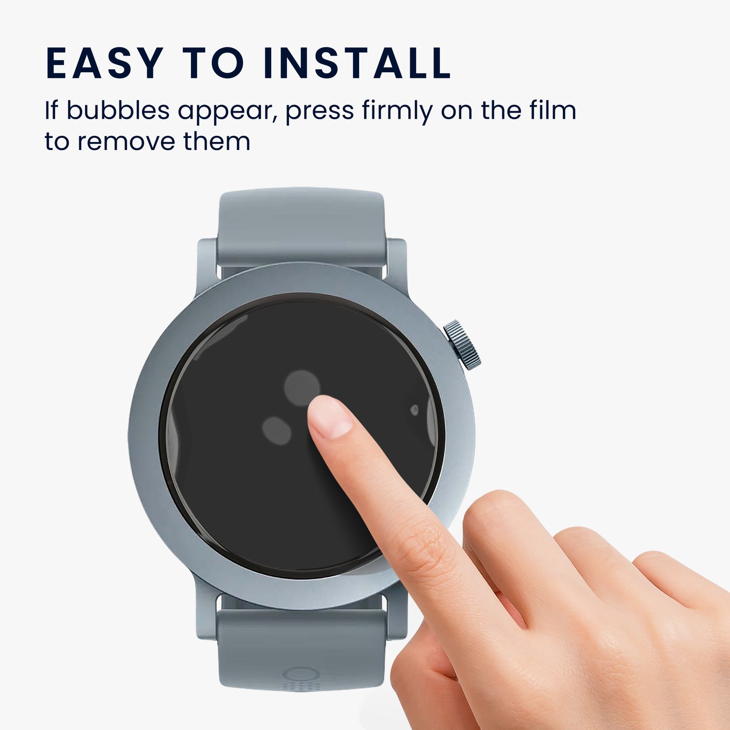 kwmobile Screen Protector compatible with CMF Watch 3 Pro Film Protective Film for Fitness Tracker robust Screen Protection