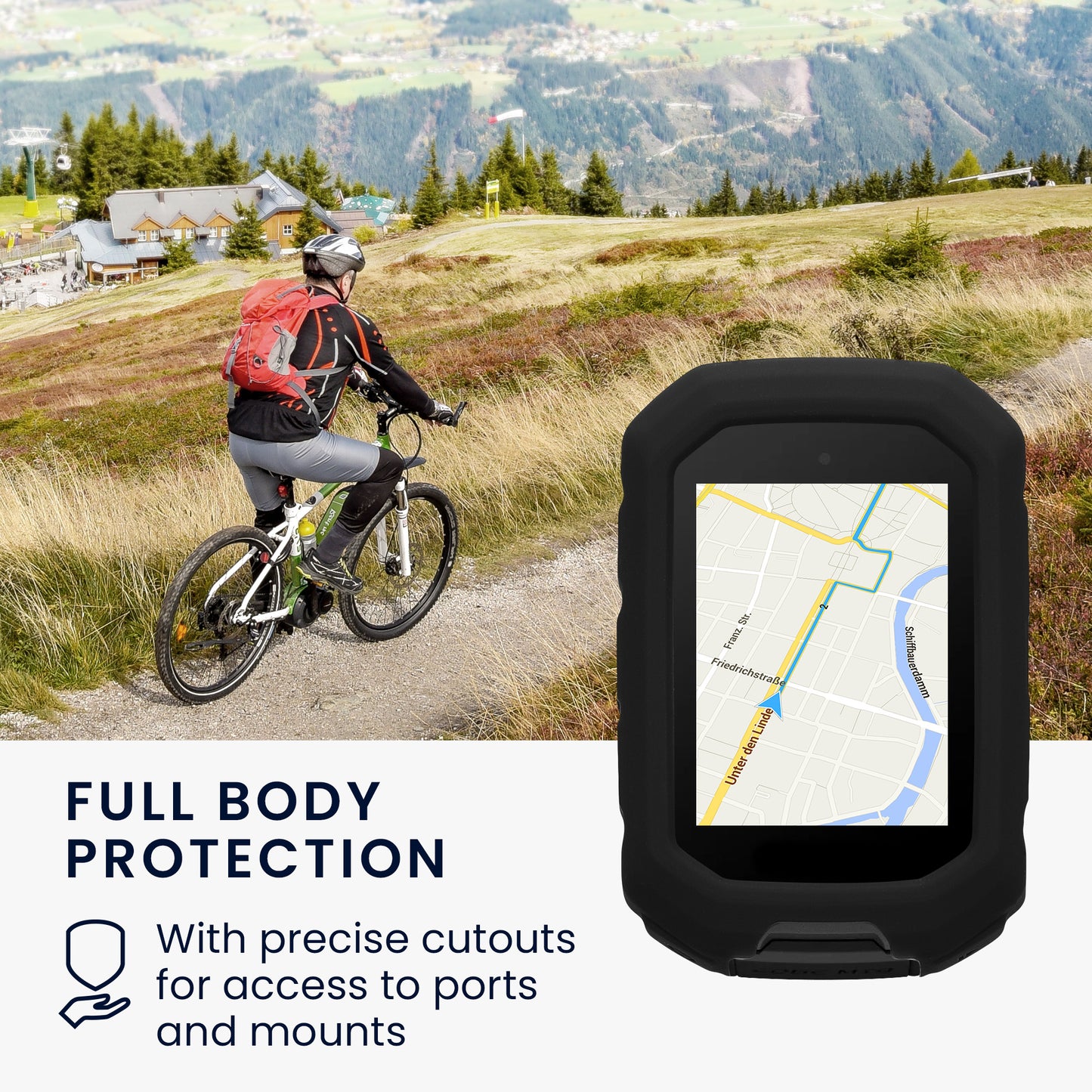 kwmobile Case Compatible with Garmin Edge MTB Case Protective Cover