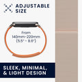 kwmobile Replacement Strap Compatible with Xiaomi Mi Band 10 / Mi Band 9 / 8 Strap - Fitness Tracker Band with Magnetic Closure Orange