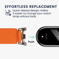 kwmobile Replacement Strap Compatible with Xiaomi Mi Band 10 / Mi Band 9 / 8 Strap - Fitness Tracker Band with Magnetic Closure Orange