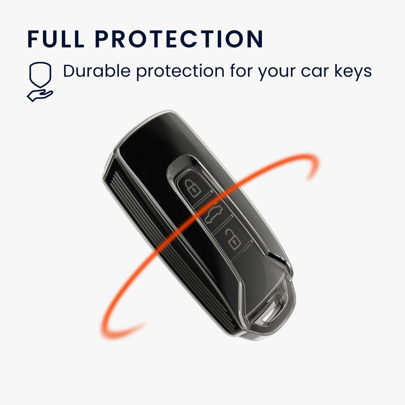 kwmobile Car Key Cover compatible with VW 3-Button Touareg EL R-Line e-Hybrid 2019-2025 Car Key