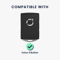 kwmobile Car Key Cover Compatible with Volvo 4-Button Car Key Keyless Go