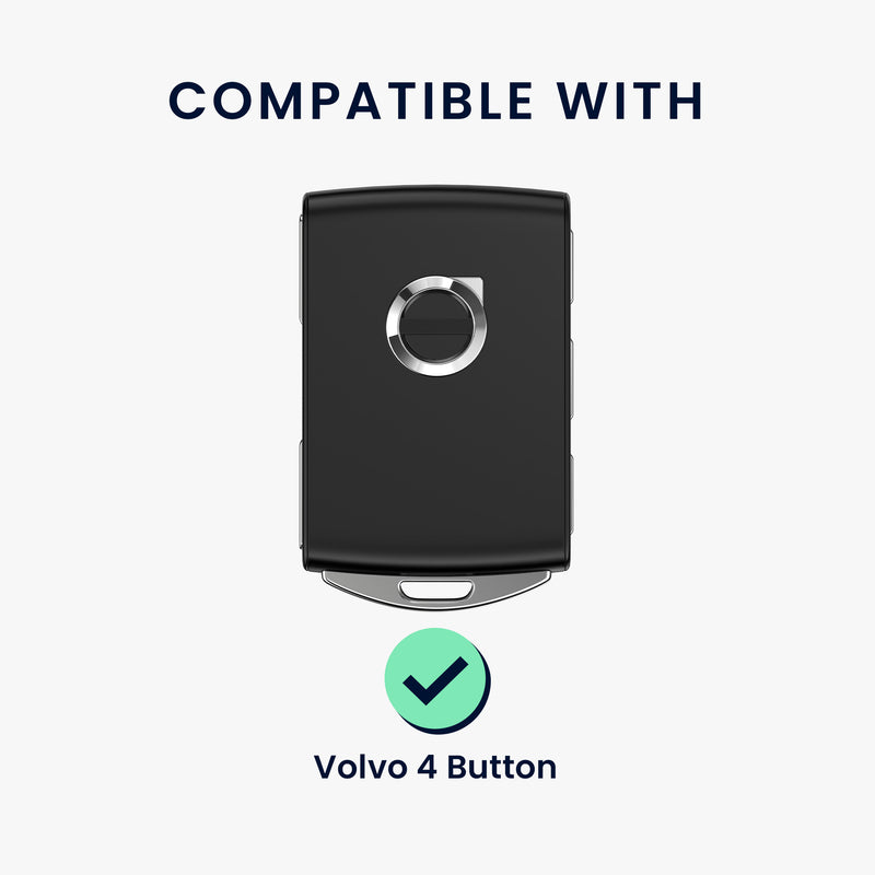kwmobile Car Key Cover Compatible with Volvo 4-Button Car Key Keyless Go