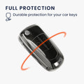 kwmobile Car Key Cover Compatible with Opel Vauxhall 2-Button Folding Key - Silicone Cover