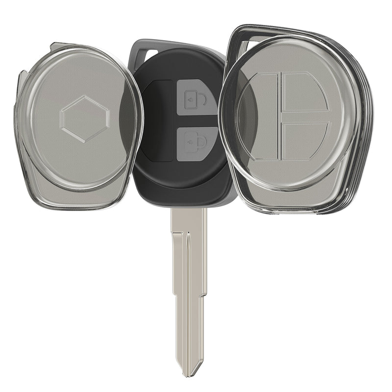 kwmobile Car Key Cover Compatible with Suzuki 2-Button Smart Key Keyless Go - Silicone Protective Cover