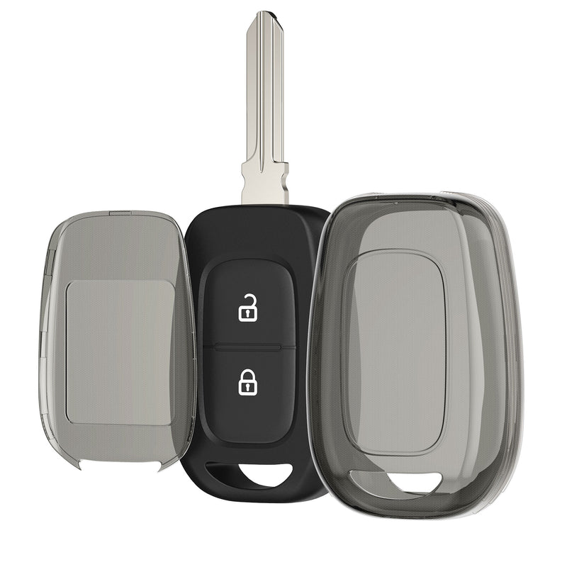 kwmobile Car Key Case compatible with Renault Dacia 2-Button Remote Car Key - Silicone Cover