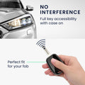 kwmobile Car Key Case compatible with Renault Dacia 2-Button Remote Car Key - Silicone Cover