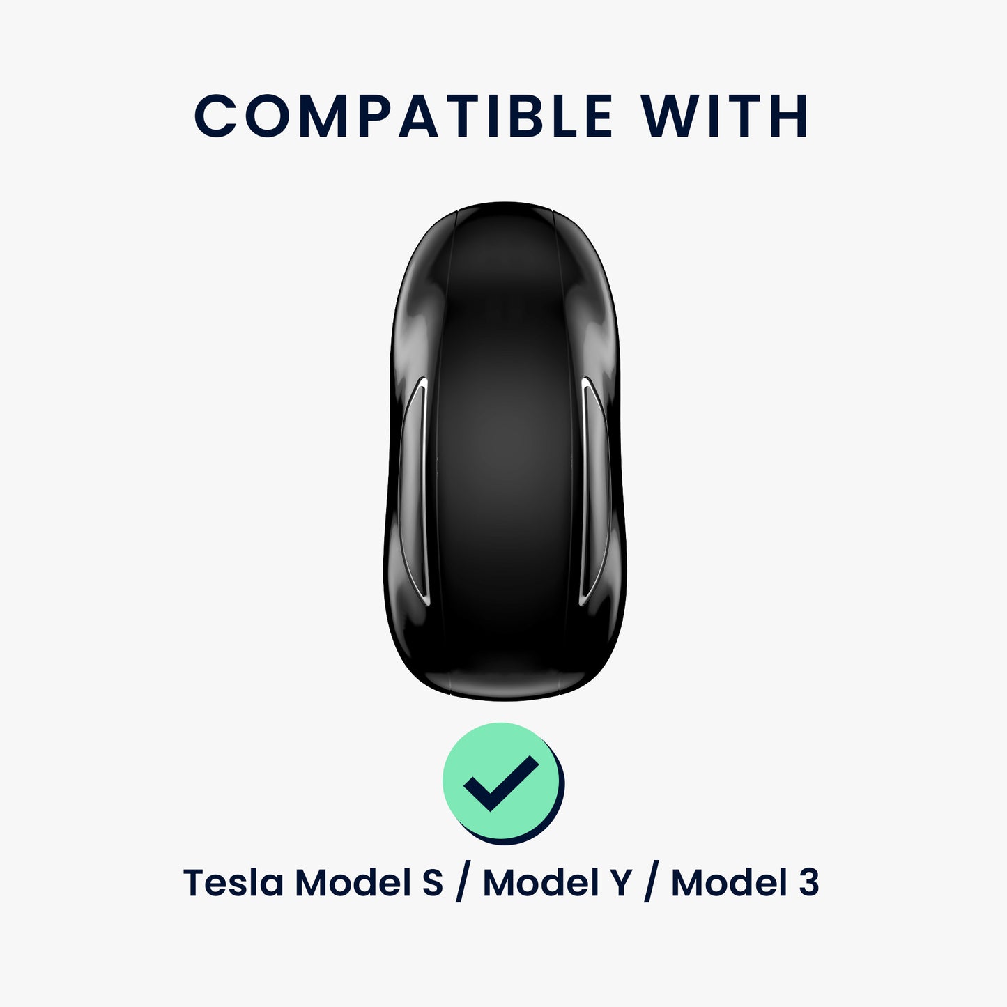 kwmobile Car Key Cover compatible with Tesla Model S / Model Y / Model 3