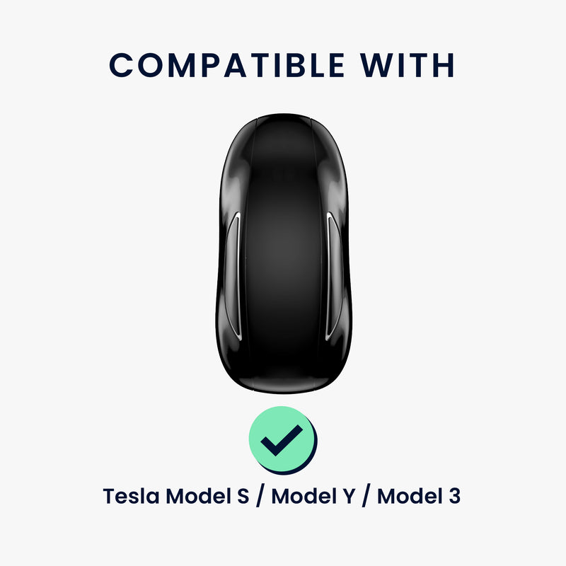 kwmobile Car Key Cover compatible with Tesla Model S / Model Y / Model 3