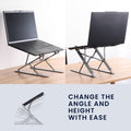 kwmobile Stand for PC and Tablet - Adjustable Laptop Holder - Compact Tablet Holder - Portable Laptop Stand