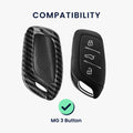 kwmobile Car Key Case compatible with MG 3-Button ZS MG4 MG5 MG6 - Hard Cover Protective Key Shell Cover