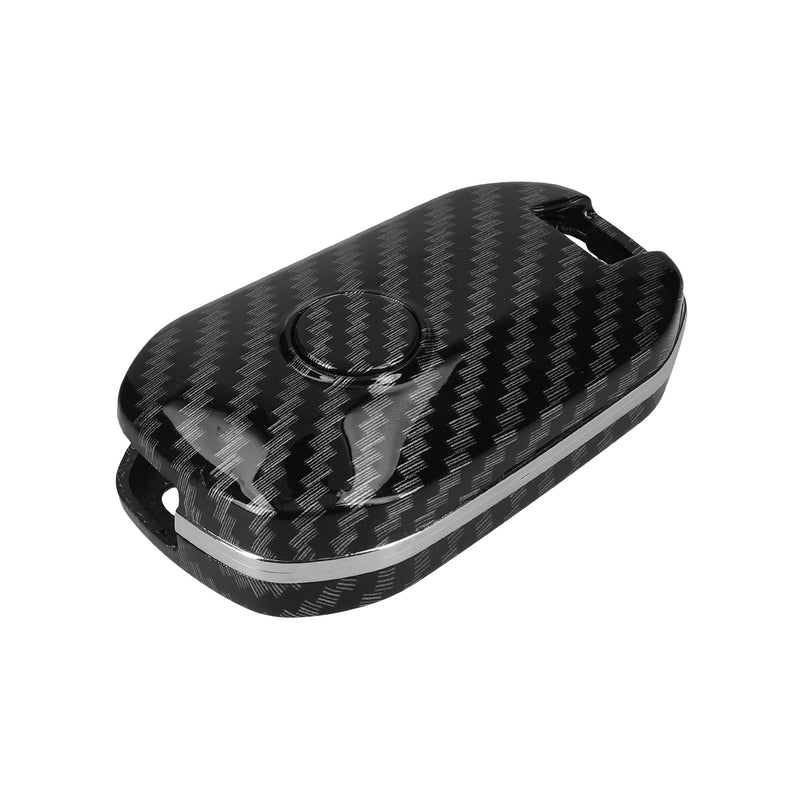 kwmobile Car Key Cover Compatible with Peugeot Citroen 3-Button Folding Car Key Hard Case Protective Cover Key Shell