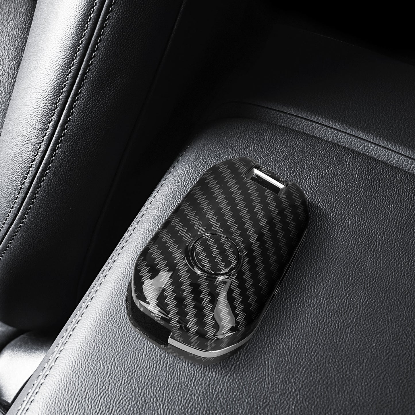 kwmobile Car Key Cover Compatible with Peugeot Citroen 3-Button Folding Car Key Hard Case Protective Cover Key Shell