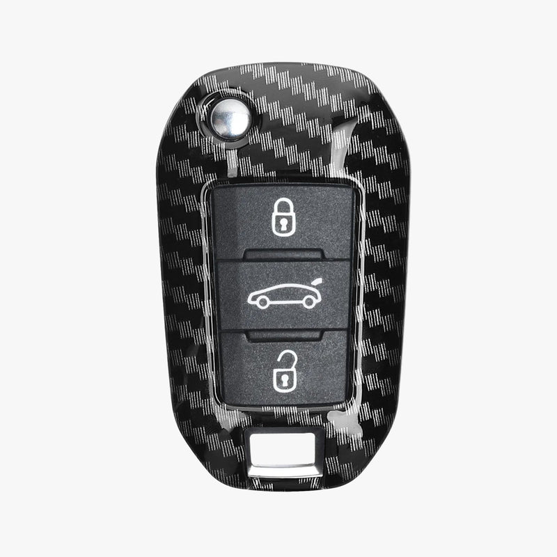 kwmobile Car Key Cover Compatible with Peugeot Citroen 3-Button Folding Car Key Hard Case Protective Cover Key Shell