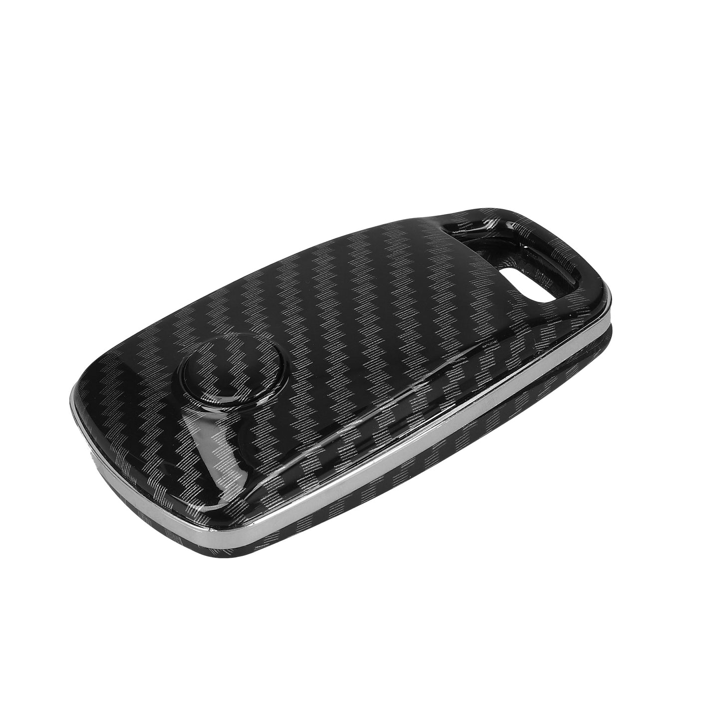 kwmobile Car Key Cover Compatible with Audi 3-Button Smart Key (Keyless Go Only) Hardcase Protective Cover