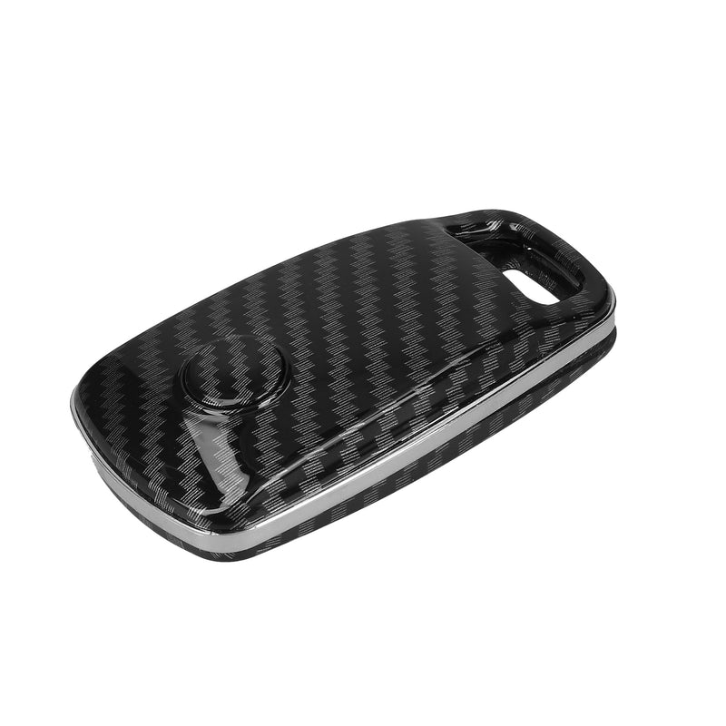 kwmobile Car Key Cover Compatible with Audi 3-Button Smart Key (Keyless Go Only) Hardcase Protective Cover