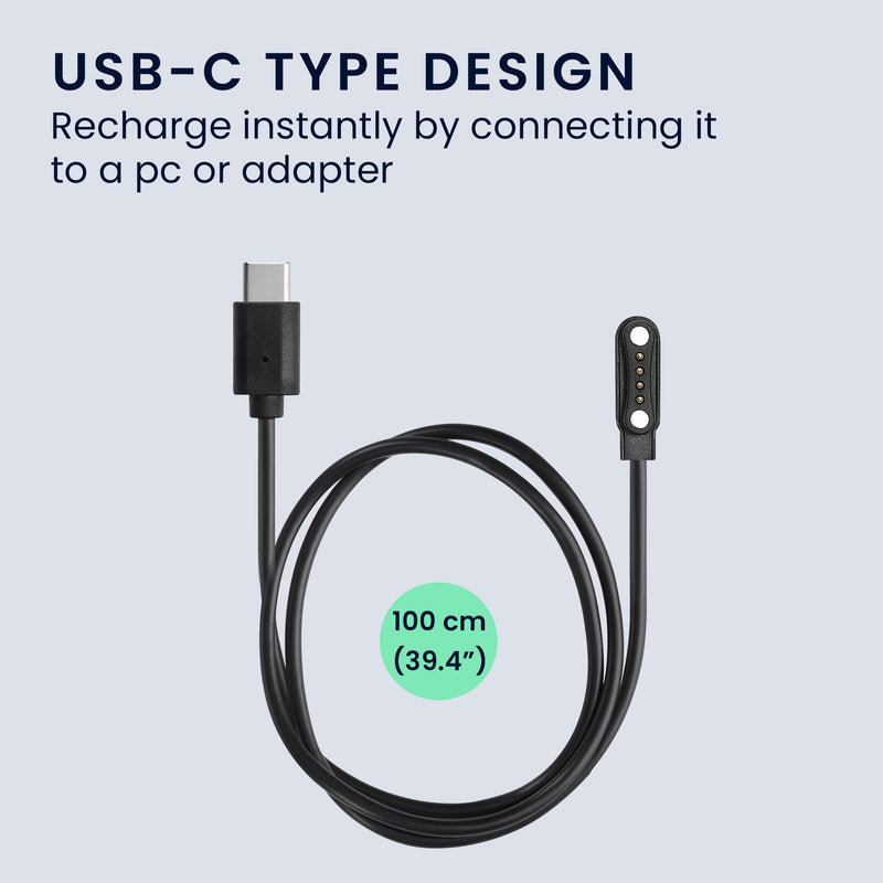 kwmobile Charging Cable compatible with PLAUD Note AI Voice Recorder Charging Cable Replacement Cable for AI Recording Device AI Voice Recorder Cable