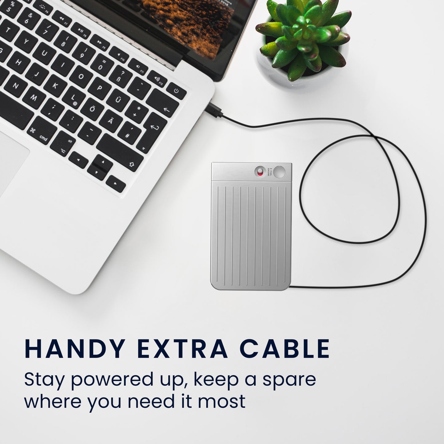 kwmobile Charging Cable compatible with PLAUD Note AI Voice Recorder Charging Cable Replacement Cable for AI Recording Device AI Voice Recorder Cable