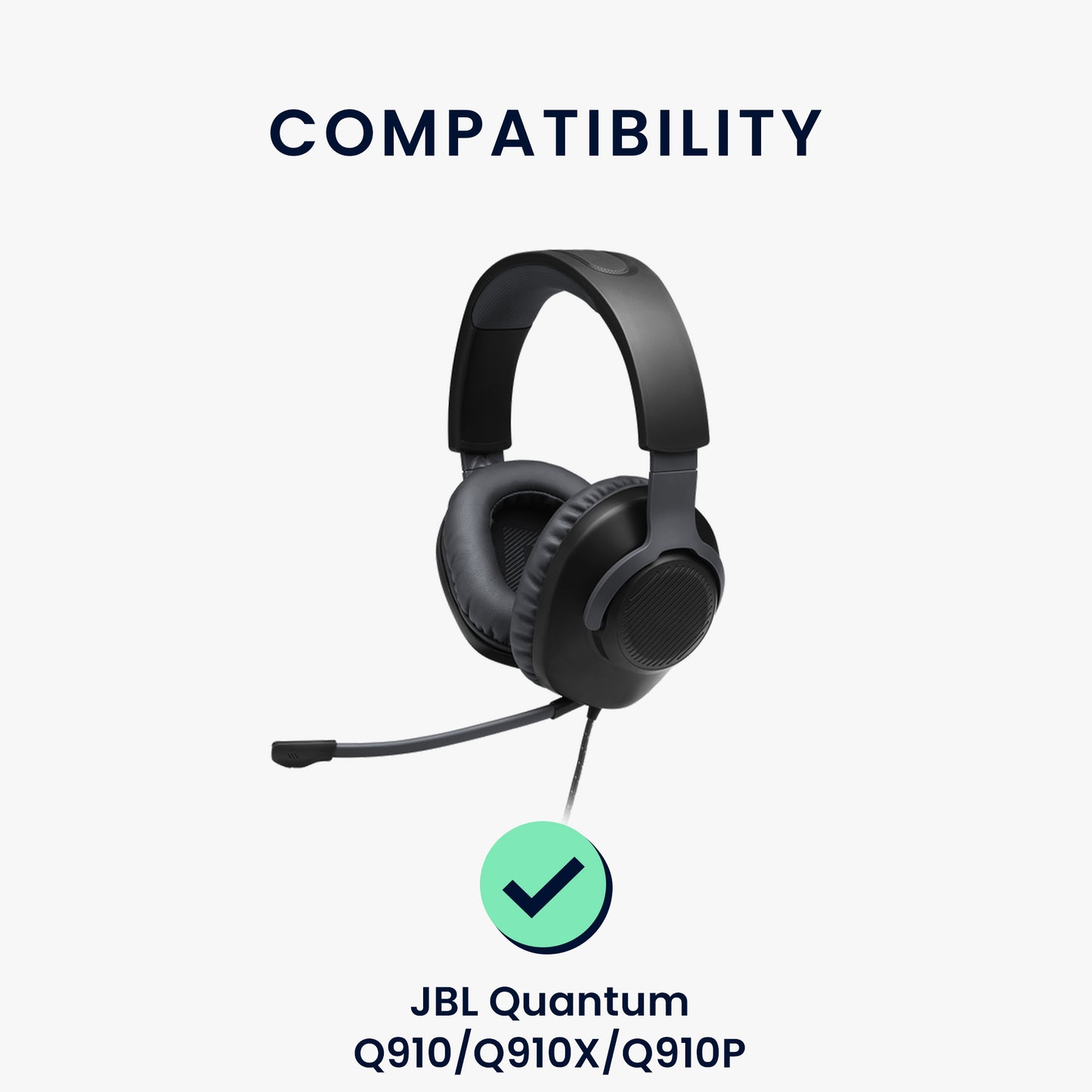 kwmobile Ear Pads for JBL Quantum Q910 / Q910X / Q910P Earpad Replacement Earpads Headphone Spare Parts Headphone Replacement Pads Over-Ear Headphones