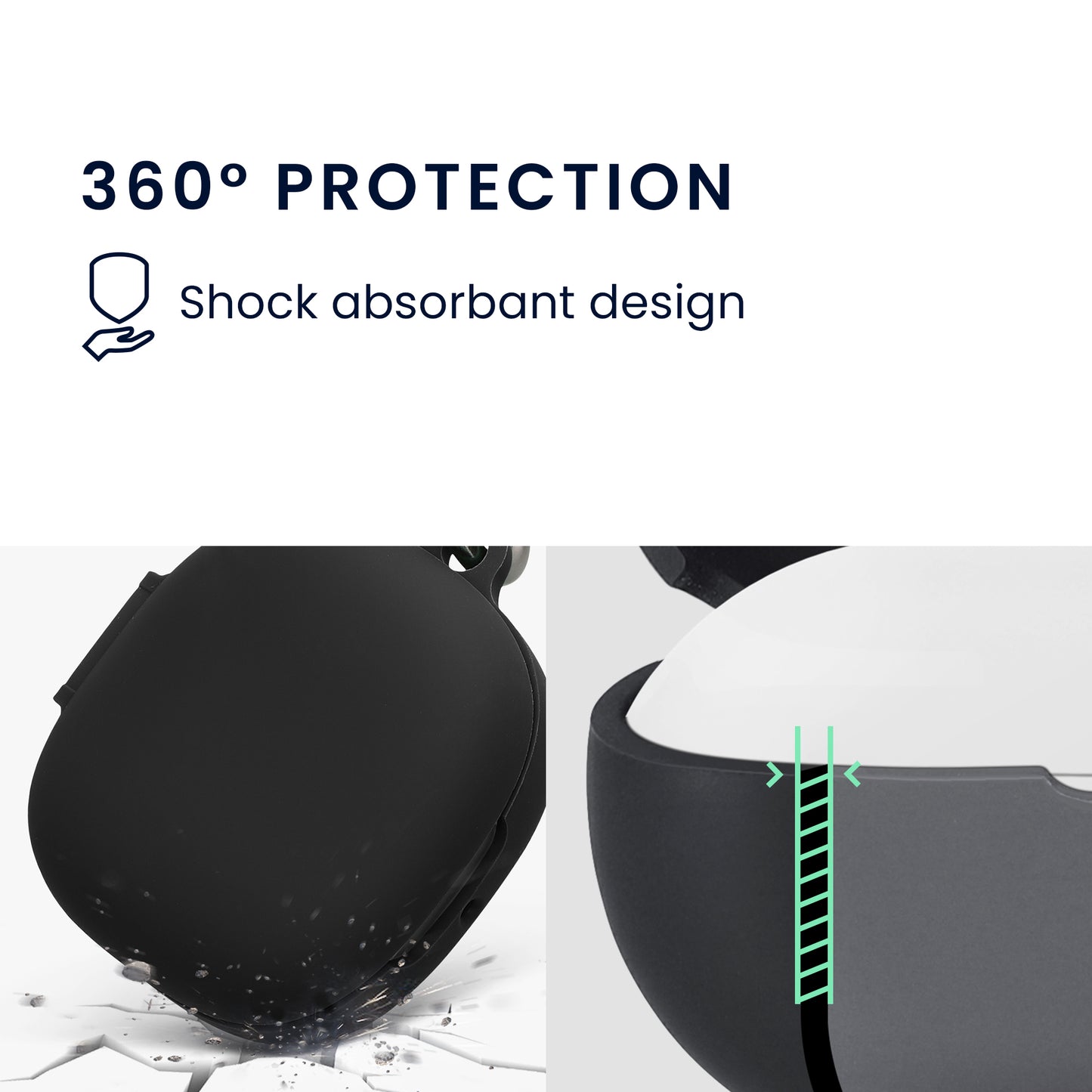 kwmobile Case compatible with Xiaomi OpenWear Stereo Pro Headphones Protective Case Cover Protector