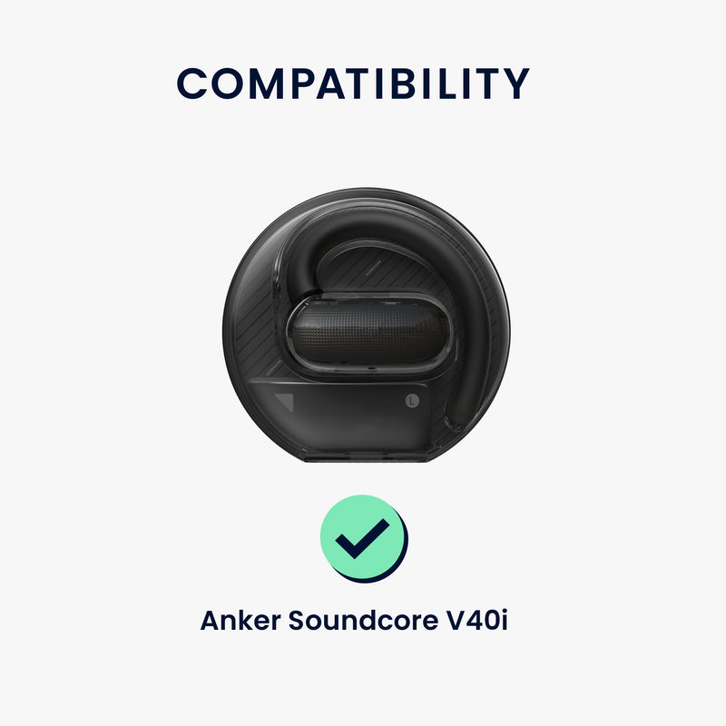 kwmobile Case Compatible with Anker Soundcore V40i Case - Headphone Case - TPU Cover - Protective Cover