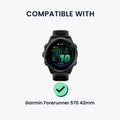 kwmobile Protective Case compatible with Garmin Forerunner 570 42mm Case - Fitness Tracker Case made of Soft Smartwatch Case