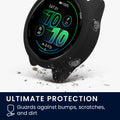 kwmobile Protective Case compatible with Garmin Forerunner 570 42mm Case - Fitness Tracker Case made of Soft Smartwatch Case