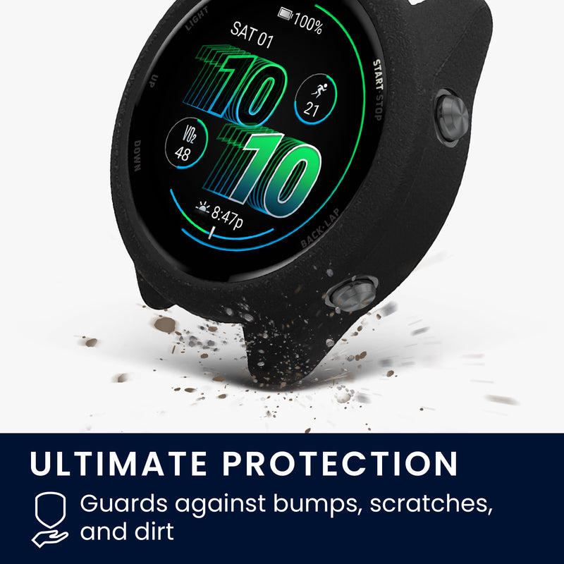 kwmobile Protective Case compatible with Garmin Forerunner 570 42mm Case - Fitness Tracker Case made of Soft Smartwatch Case