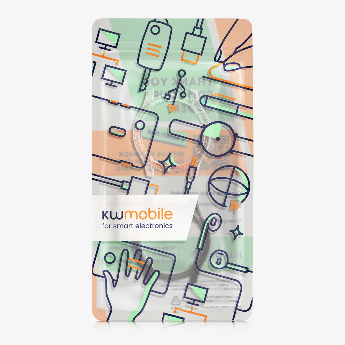 kwmobile Sport Protective Case Compatible with Garmin Forerunner 570 42mm Case Cover without Tracker
