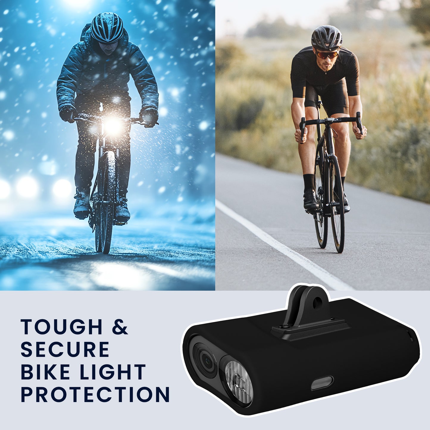 kwmobile Silicone Case for Bike Light and Dash Cam compatible with Garmin Varia Vue Case Bike Front Light Cover