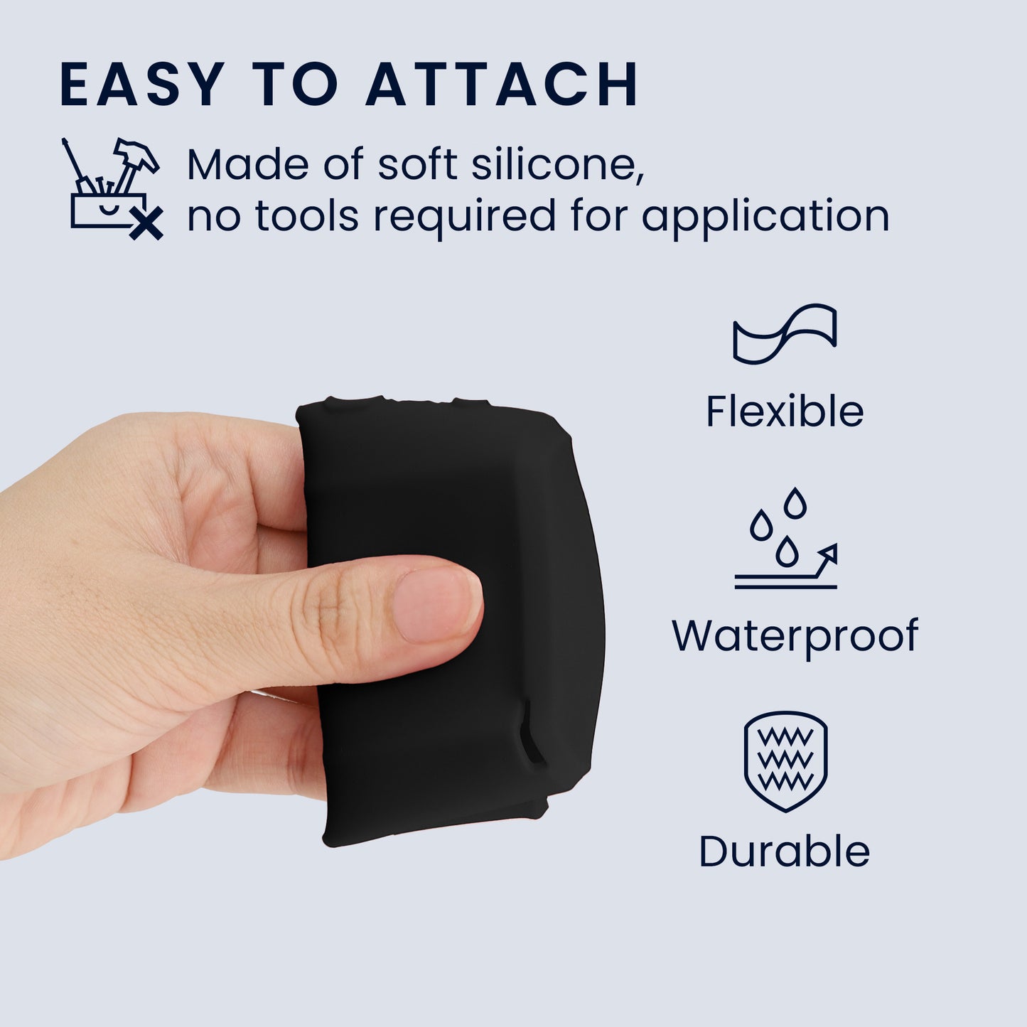 kwmobile Silicone Case for Bike Light and Dash Cam compatible with Garmin Varia Vue Case Bike Front Light Cover