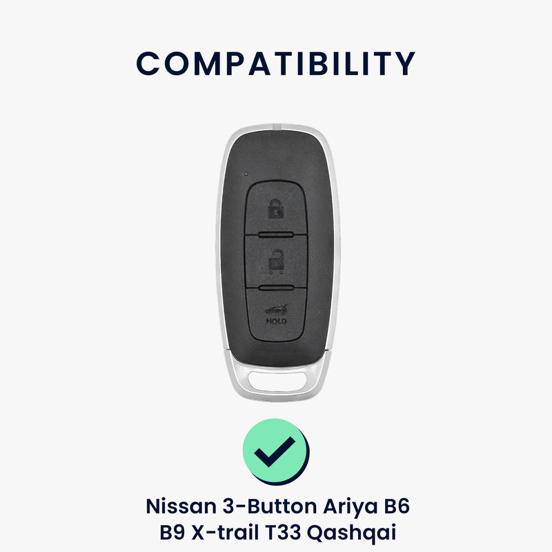 kwmobile Car Key Cover compatible with Nissan 3-Button Ariya B6 B9 X-trail T33 Qashqai