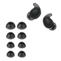 kwmobile 8x Ersatzpolster kompatibel mit Sony LinkBuds Fit WF-LS910N - 4 Größen - Silikon Ersatz Ohrstöpsel In-Ear Kopfhörer - Polster Schwarz  